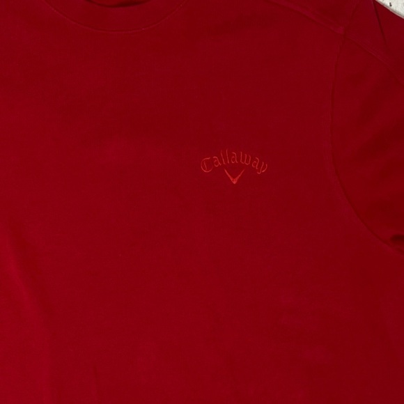 Callaway Stretch Red Golf Sports Tennis Country Club Mens Sweater - Picture 2 of 5
